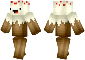 Minecraft_ Skin_ Cake_ Golem PNG Image