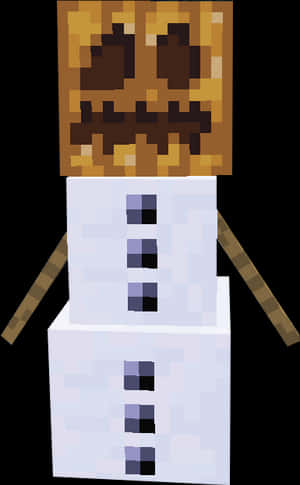 Minecraft_ Snow_ Golem_ Character PNG image with transparent background
