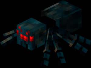 Minecraft_ Spider_ In_ Darkness PNG image with transparent background