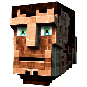 Minecraft Steve Head Blueprint Png Tvu71 PNG Image