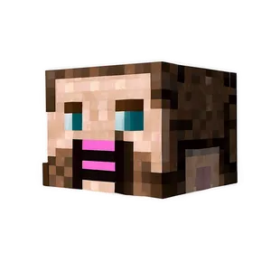 Minecraft Steve Head Cutout Png Vqw34 PNG Image