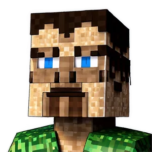 Minecraft Steve Head Model Png Dxx PNG Image