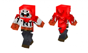 Minecraft T N T Skin Characters PNG Image