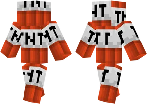 Minecraft T N T Skin Design PNG Image