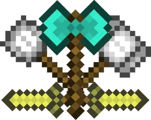 Minecraft Toolsand Weapons PNG Image