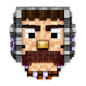 Minecraft Villager Head Png 3 PNG Image