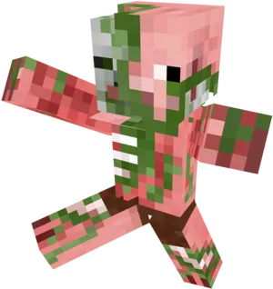 Minecraft_ Zombie_ Pigman_ Character PNG Image