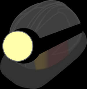 Miners Helmetwith Light PNG image with transparent background