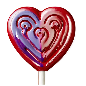 Mini Heart Lollipop Png 06292024 PNG Image