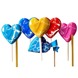 Mini Heart Lollipop Png 06292024 PNG Image