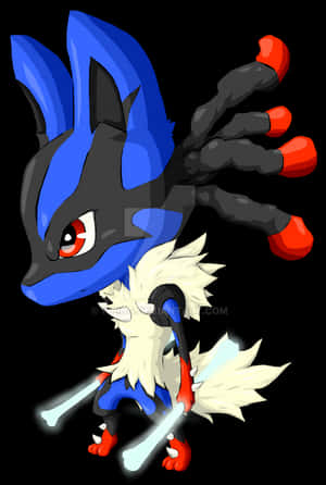Mini Lucario Mega By Wping-d8vznrd, HD Png Download PNG image with transparent background