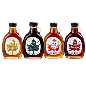 Mini Maple Syrup Bottles Png 06212024 PNG Image