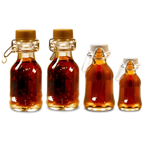 Mini Maple Syrup Bottles PNG 06212024 PNG