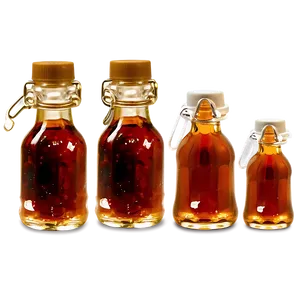 Mini Maple Syrup Bottles Png 06212024 PNG Image