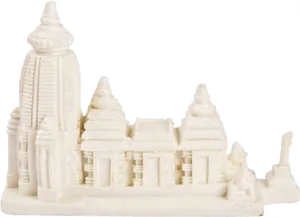 Miniature Hindu Temple Model PNG Image