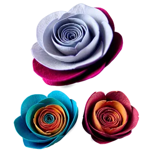 Miniature Rolled Flower Cluster Png 06282024 PNG Image