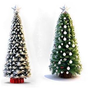 Miniature Xmas Tree Collection Png Sdc16 PNG Image