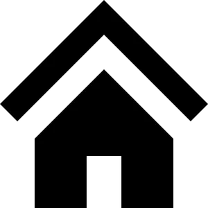 Minimalist Black House Icon PNG Image