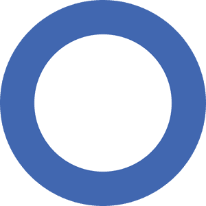 Minimalist Blue Circleon Green Background PNG image with transparent background