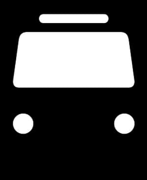 Minimalist Bus Icon PNG image with transparent background