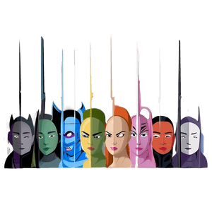 Minimalist Cast Art PNG sca22 PNG with transparent background