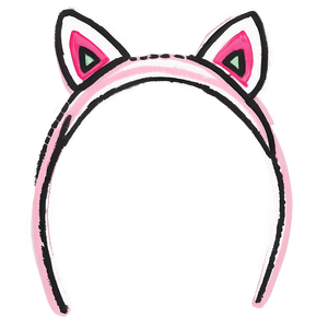 Minimalist Cat Ears Drawing PNG 05042024 PNG