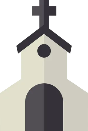 Minimalist Church Icon PNG Image