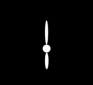 Minimalist Clock Hands Black Background PNG image with transparent background