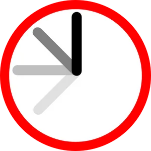 Minimalist Clock Icon PNG Image