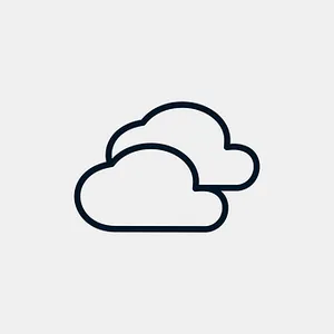 Minimalist Cloud Icon PNG Image