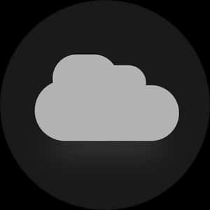 Minimalist Cloud Icon PNG image with transparent background
