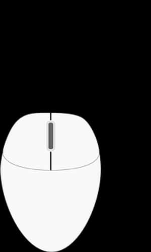 Minimalist Computer Mouse Design PNG image with transparent background