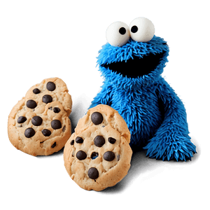 Minimalist Cookie Monster PNG 05212024 PNG image with transparent background