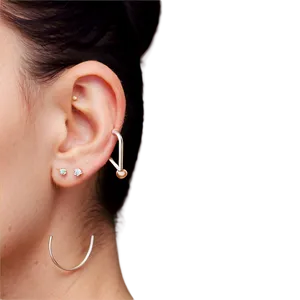 Minimalist Ear Piercing Ideas Png Tvm PNG Image