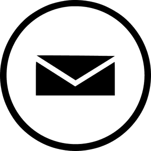 Minimalist Email Icon Blackand White PNG