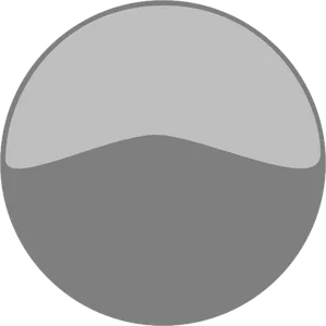 Minimalist Grey Button Design PNG Image
