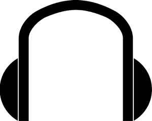 Minimalist Headphone Icon PNG