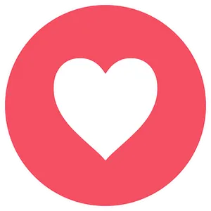 Minimalist Heart Icon PNG Image