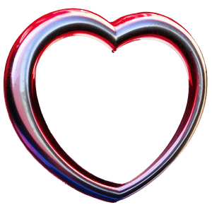 Minimalist Heart Outline PNG otu PNG