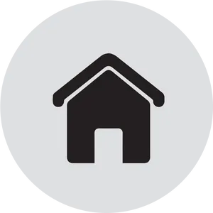 Minimalist Home Icon Graphic PNG Image