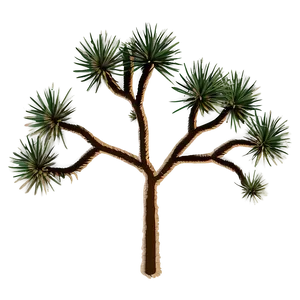 Minimalist Joshua Tree Design Png Otw85 PNG Image