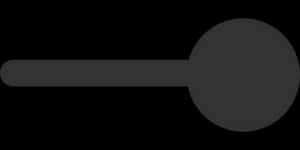 Minimalist Key Silhouette PNG image with transparent background