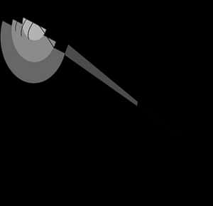 Minimalist Microphone Graphic PNG image with transparent background