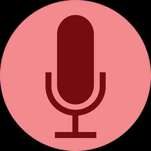 Minimalist Microphone Icon PNG image with transparent background