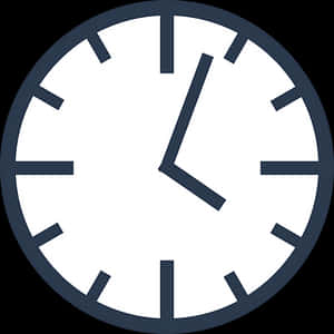Minimalist Modern Clock Design PNG image with transparent background