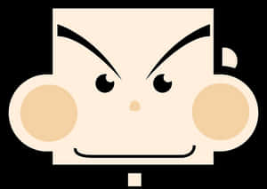 Minimalist Monkey Graphic PNG image with transparent background
