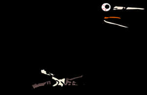 Minimalist Nightmare Before Christmas PNG image with transparent background