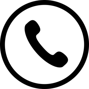 Minimalist Phone Call Icon PNG Image