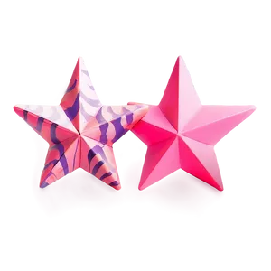 Minimalist Pink Stars Png Idf12 PNG Image