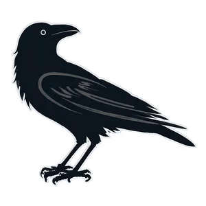 Minimalist Raven Outline Png Sjn39 PNG Image